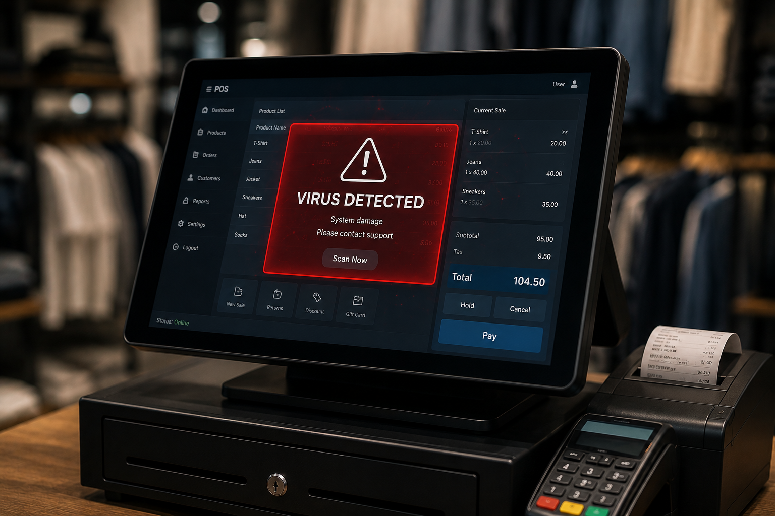 How to protect your store's profits from POS software viruses? - Fekrait for Software